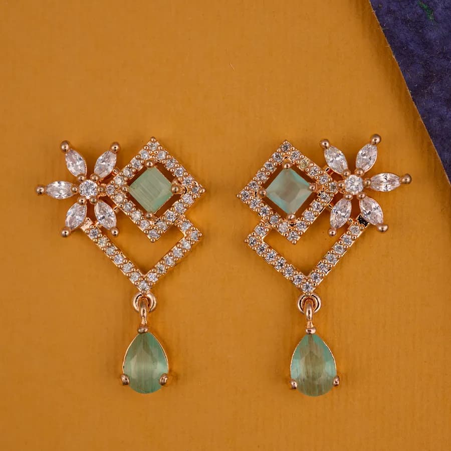 Turquoise Elegance Teardrop Earrings