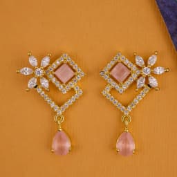 Elegant Blooming Rose Gold Earrings 1