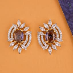 Enchanted Violet Bloom Earrings 1