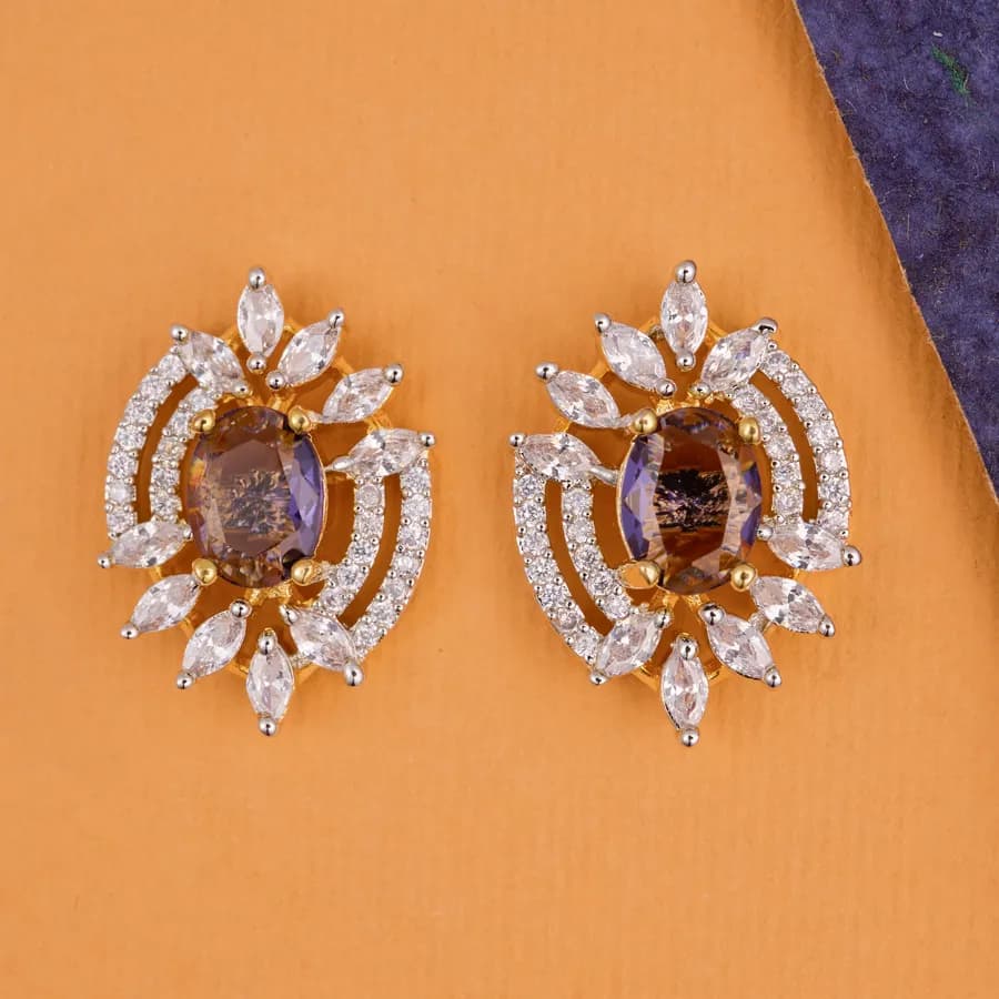 Enchanted Violet Bloom Earrings