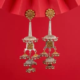 Timeless Oxidised Jhumka Earrings 1