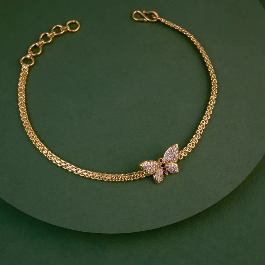 Whimsical Butterfly Elegant Charm Bracelet