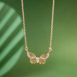 Butterfly Whispers Gold Necklace 1