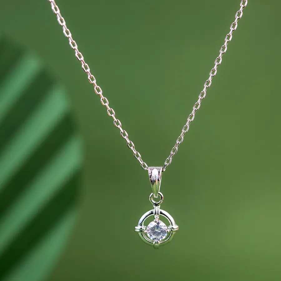 Celestial Halo Pendant Necklace