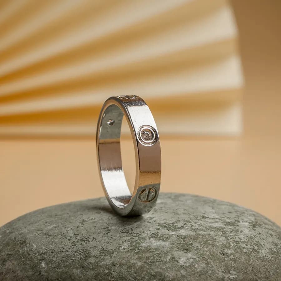 Elegant Silver Unity Ring