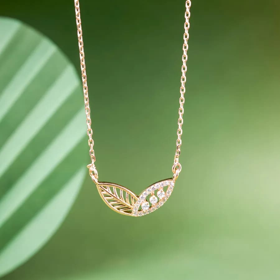 Luminous Rose Gold Bloom Pendant