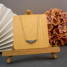 Celestial Elegance Silver Love Necklace 1