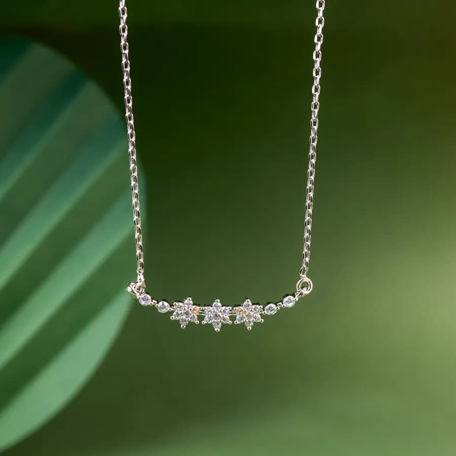 Charming Bloom Silver Pendant