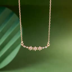 Rose Gold Floral Delight Necklace 1