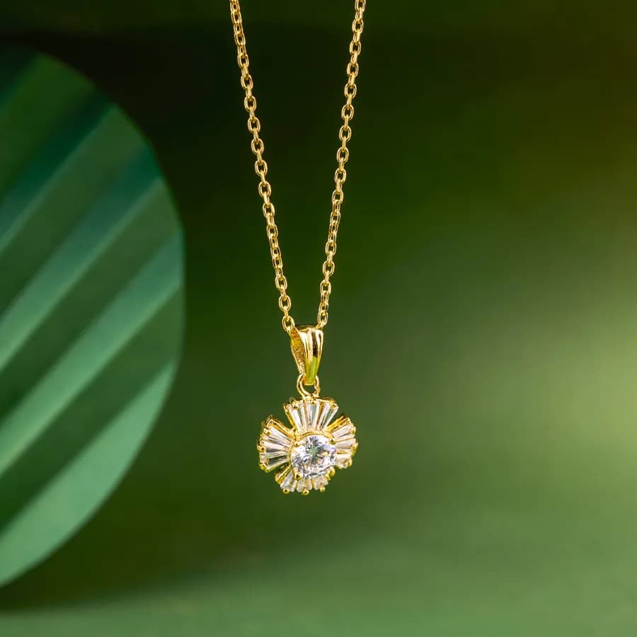 Elegant Blossom Pendant Necklace