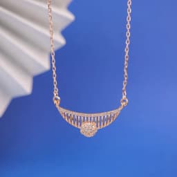 Celestial Charm Rose Gold Pendant Necklace 1