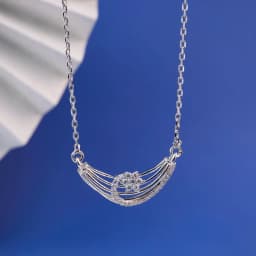 Hexagonal Sparkle Layered Necklace 1