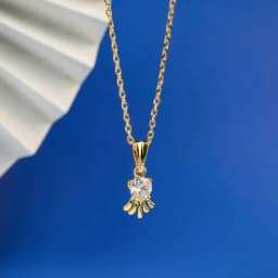 Radiant Gold Pendant Necklace 1