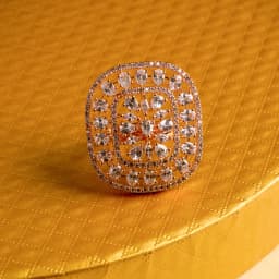 Rose Gold Floral Elegance Ring 1