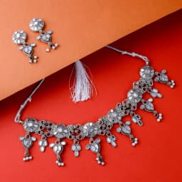 Ethnic Fusion Charm Choker Set 1