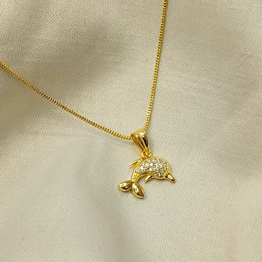 Ocean Breeze Dolphin Pendant Necklace