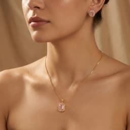 Soft Blush Halo Jewelry Set 1