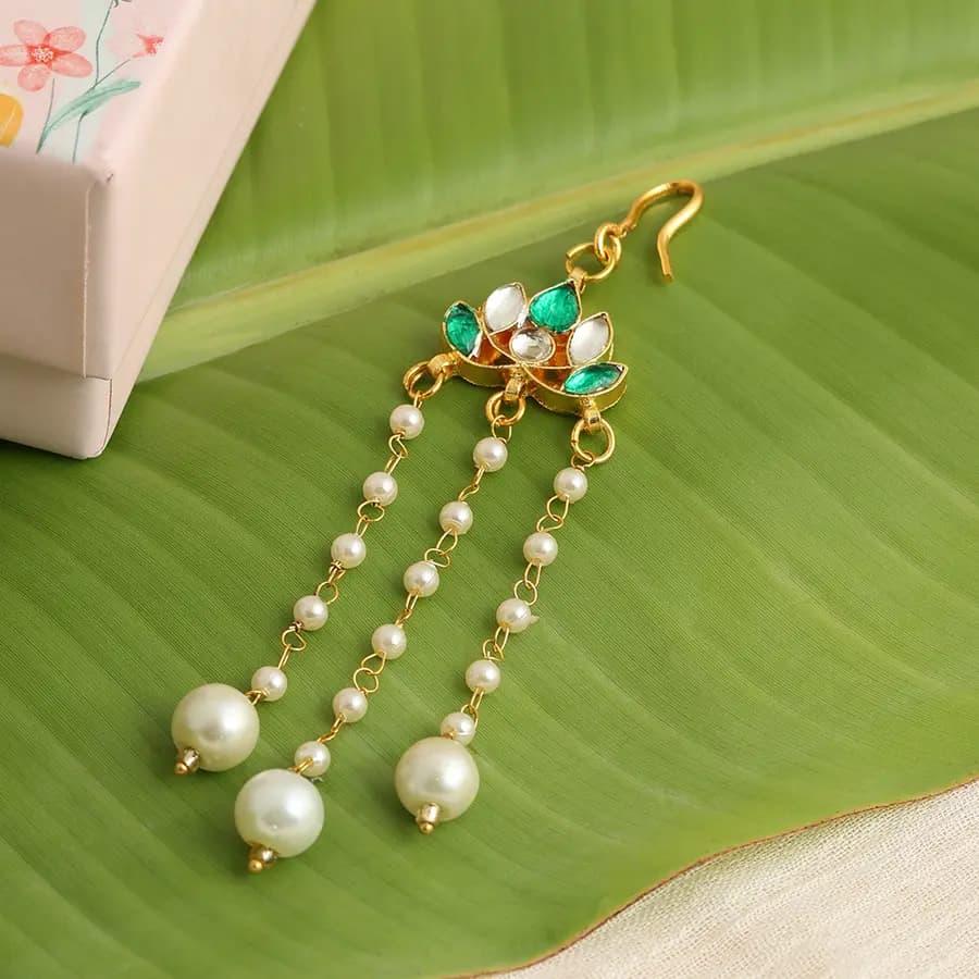 Gilded Pearl Blossom Hair Ornament