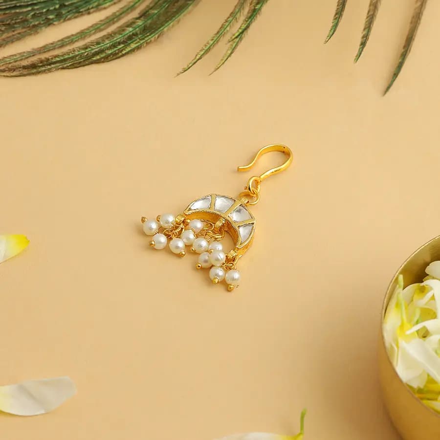 Elegant Golden Ethnic Hair Accessory