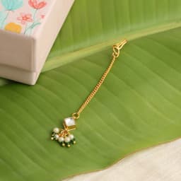 Elegant Pearl Drop Maang Tikka 1