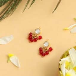 Crimson Harmony Earrings 1