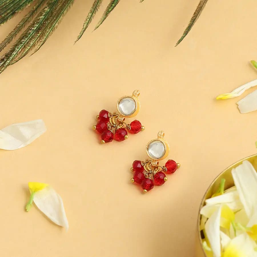 Crimson Harmony Earrings