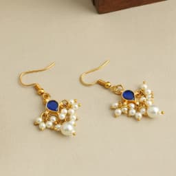 Azure Elegance Kundan Earrings 1
