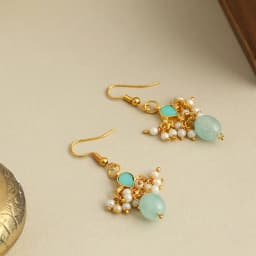 Emerald Elegance Drop Earrings 1