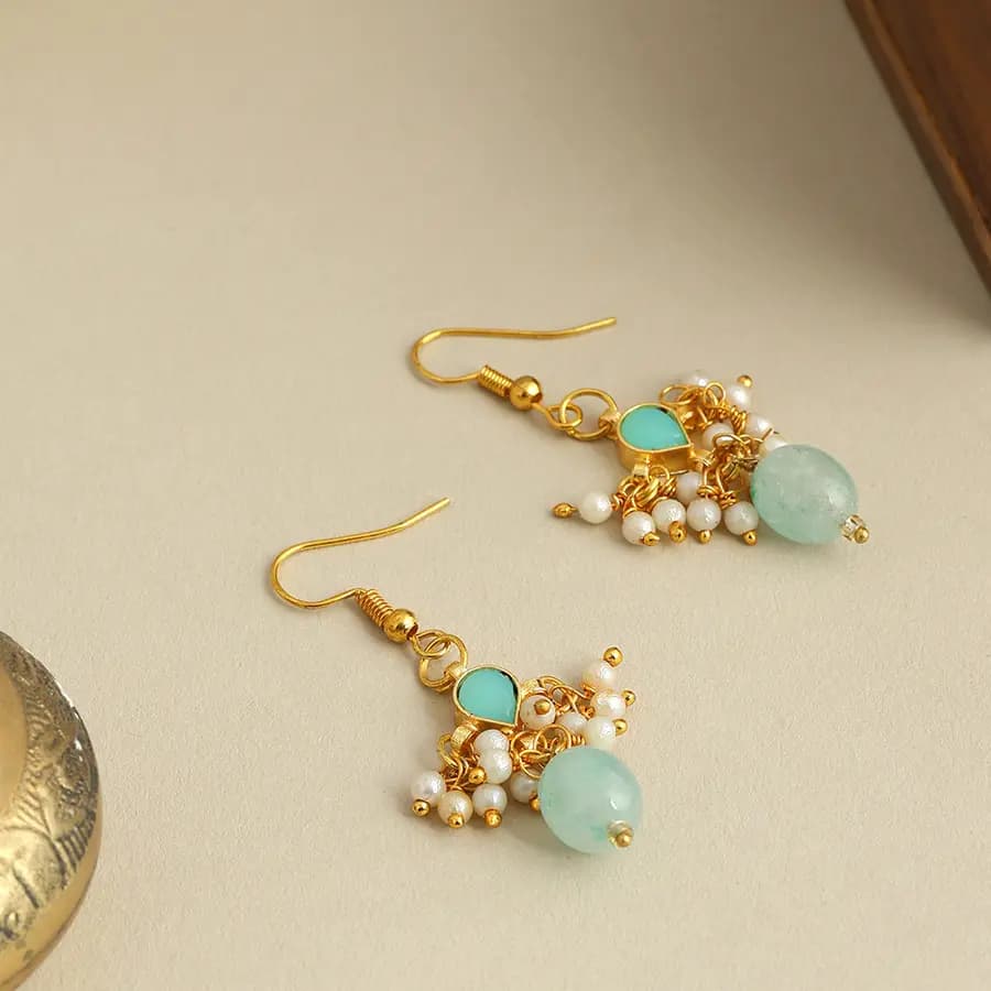 Emerald Elegance Drop Earrings