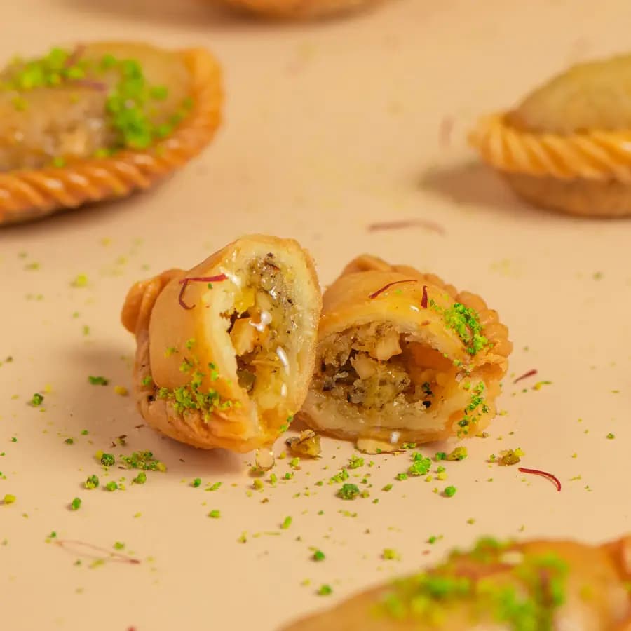 Saffron Infused Gujiya Treats