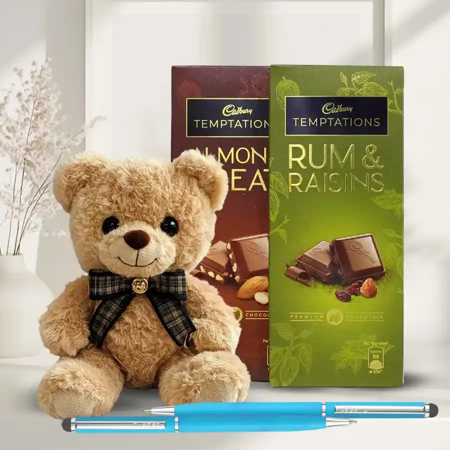 Amusing Cadbury Temptations N Teddy Combo