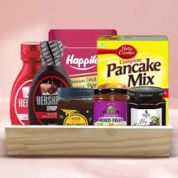 Delicious Pan Cake N Assortments Breakfast Gift Hamper 1