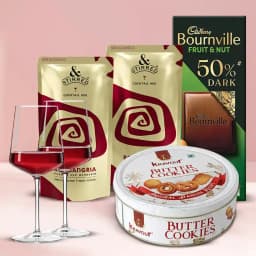 Delicious N Stirred Red Sangria Cocktail with Wine Glasses 1