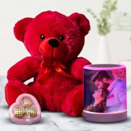 Amazing Personalized Bluetooth Speaker with Cute Teddy N Heart Chocolate 1