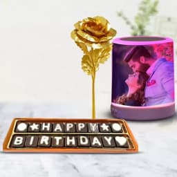 Marvelous Personalized Bluetooth Speaker N Handmade Chocolates Combo 1
