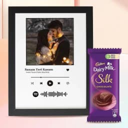 Amusing Personalized Music Photo Frame with Cadbury Silk 1