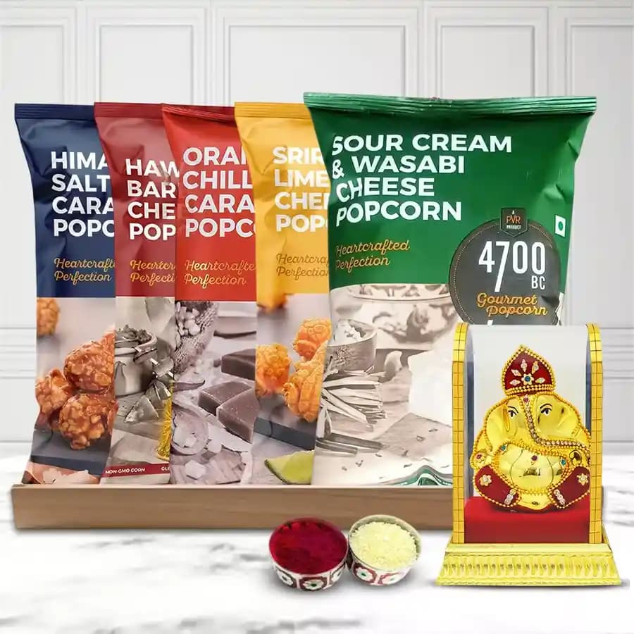 Movie Time with Brother Gift Basket for Bhai Dooj