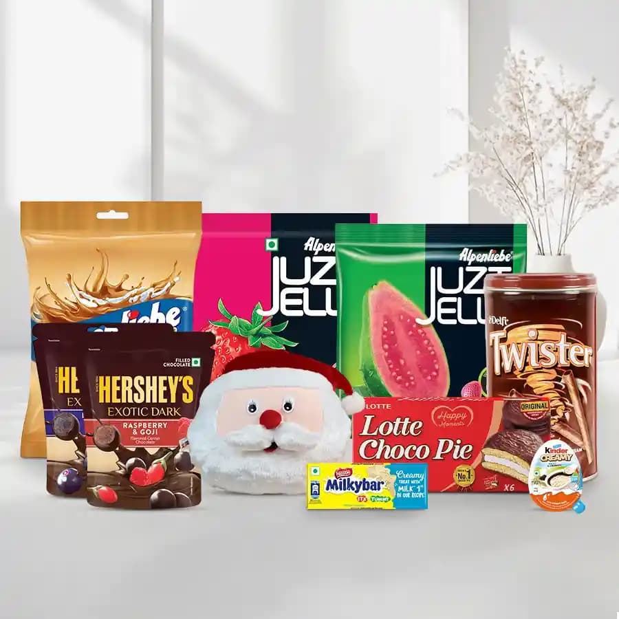 Resplendent Xmas Gift of Chocolate n Wafers
