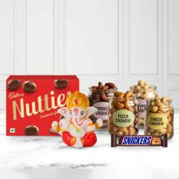 Festive Marble Ganpati Treats with Assorted Nuts 1