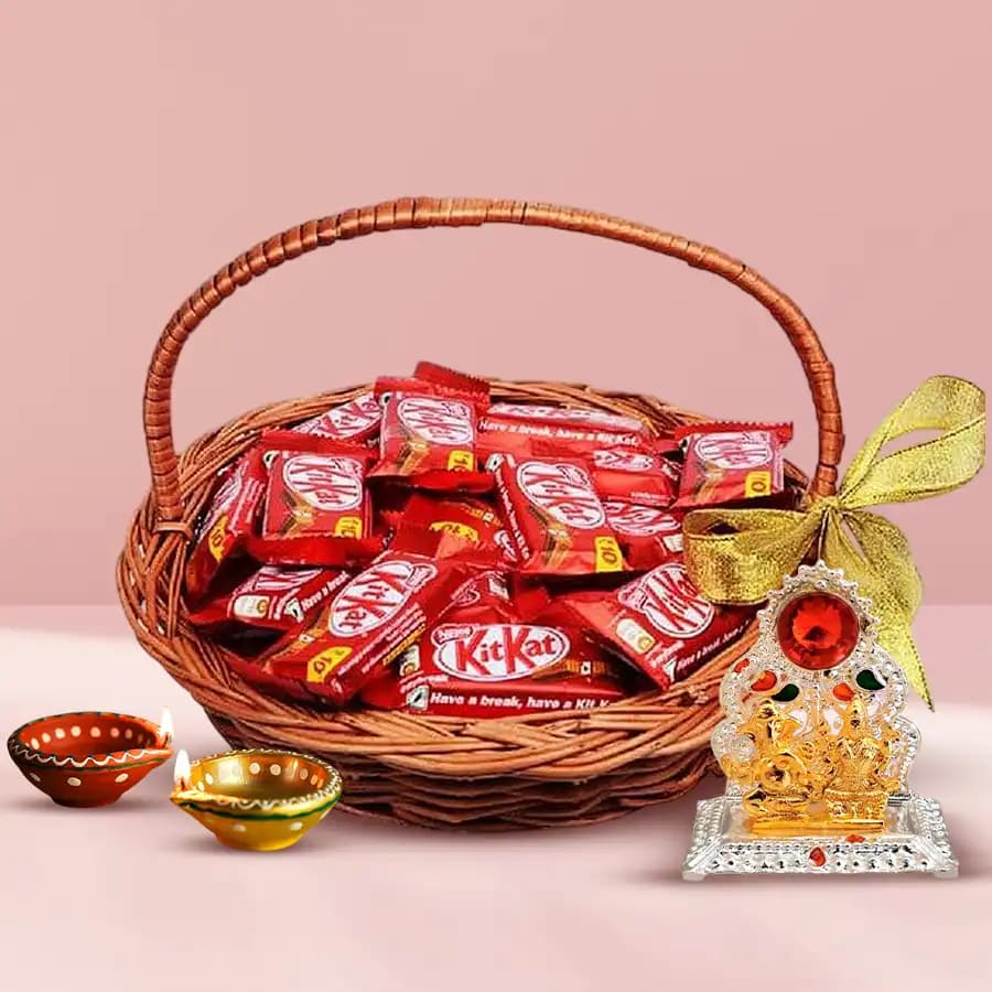 Tasty Kitkat Chocolates n Festive Decor Hamper