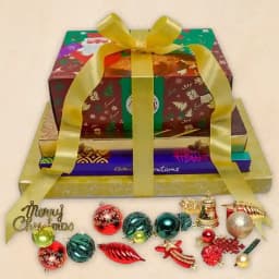 Premium Chocolate Tower with Christmas Accessories 1