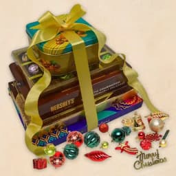 Wholesome 5 Tier Chocolate Tower with X-mas Accessories 1