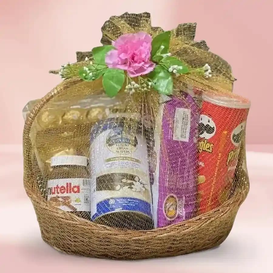 Gourmet Delight Gift Basket