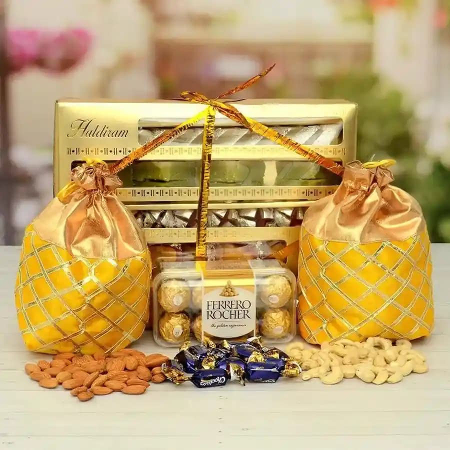Haldiram Delights with Gourmet Chocolate & Nut Assortment