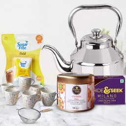 Zesty Herbal Brew & Treats Gift Basket 1