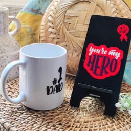 Charming Coffee Mug & Phone Holder Gift Set for Dad 1