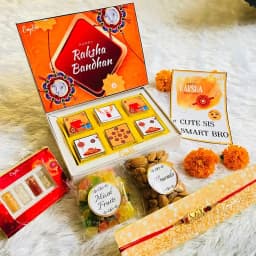 Designer Rakhi N Treats Hamper 1