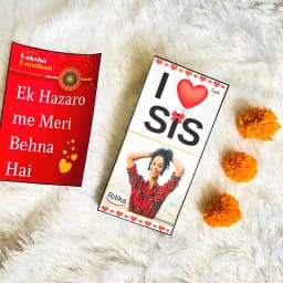 Personalized I Love My Sister Chocolaty Gift Combo 1