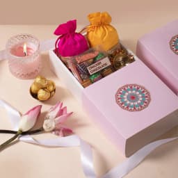 Diwali Brass Diya N Chocolate Collection 1