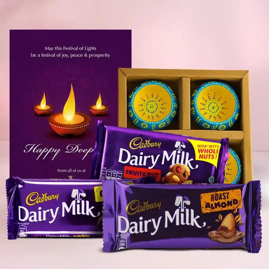 Diwali Chocolate N Diya Bliss Box